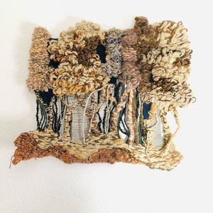 Bohemian 1970s fiber art. Banyan Tree